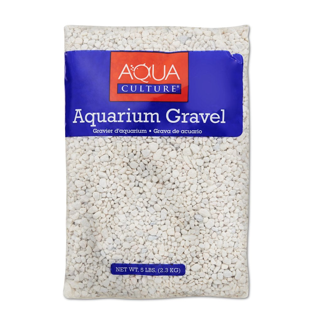 Aqua Culture Aquarium Gravel, White, 5 Lb