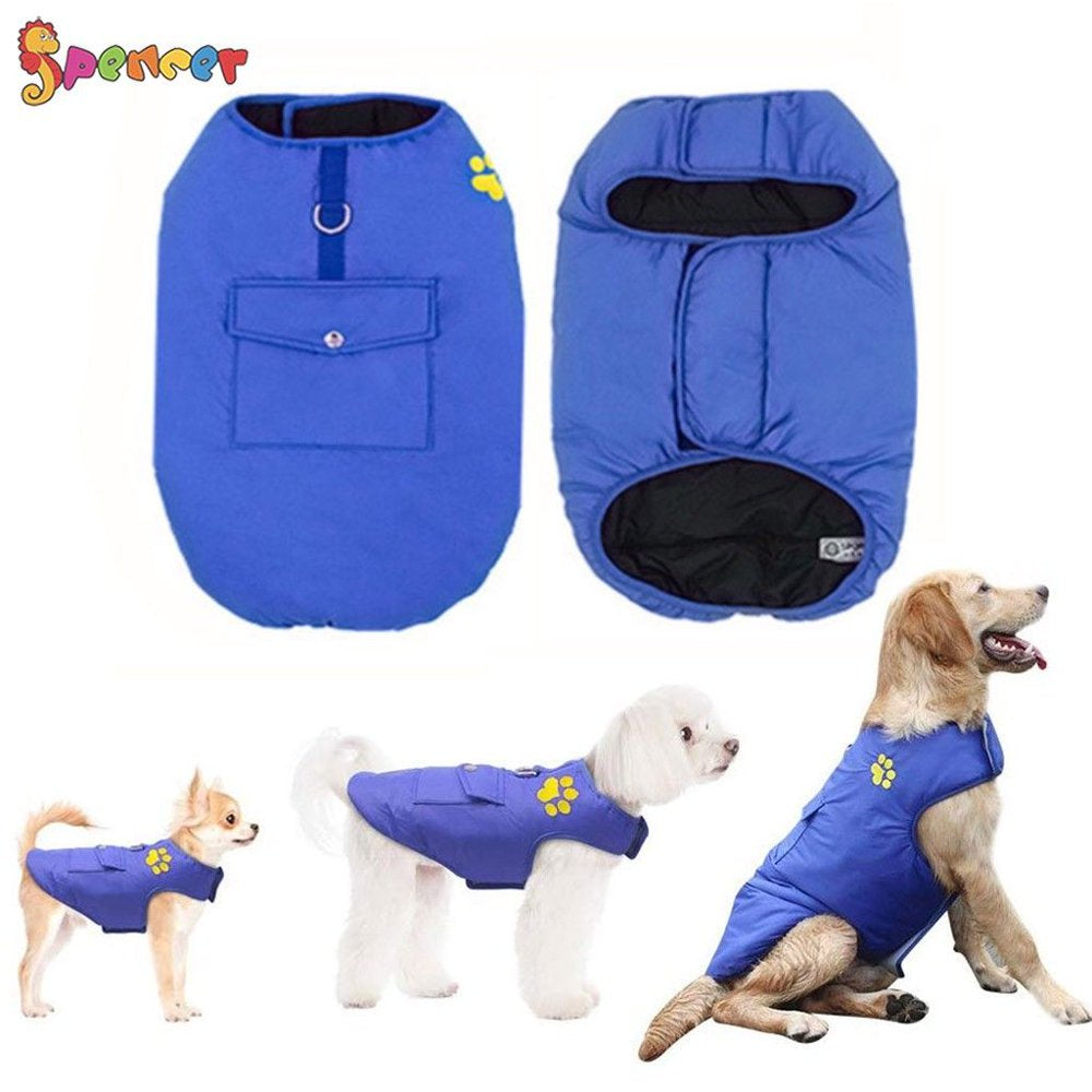 Spencer Winter Waterproof Dog Vest Coat Windproof Warm Reversible Dog Jacket for Cold Weather Puppy Dog Outwear Apparels for Small Medium Large Dogs "Red, S" Animals & Pet Supplies > Pet Supplies > Dog Supplies > Dog Apparel Spencer   
