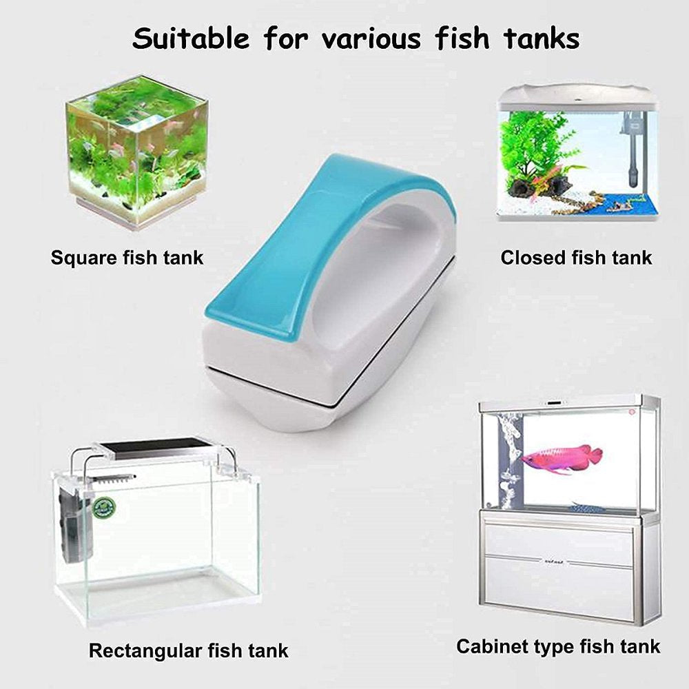 Aquarium Cleaner Algae Scraper, Magnetic Aquarium Glass Cleaner, Glass Cleaner Brush for Fish Tank, Floating Double Sided Cleaning Tool Animals & Pet Supplies > Pet Supplies > Fish Supplies > Aquarium Cleaning Supplies Morease   