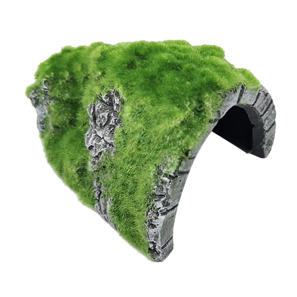 Reptile Hiding Cave Resin Material Natural Hideout for Reptiles Small Lizards Turtles Bearded Dragon Tortois Amphibians Fish Pet Supplies - B B Animals & Pet Supplies > Pet Supplies > Small Animal Supplies > Small Animal Habitat Accessories perfk C  