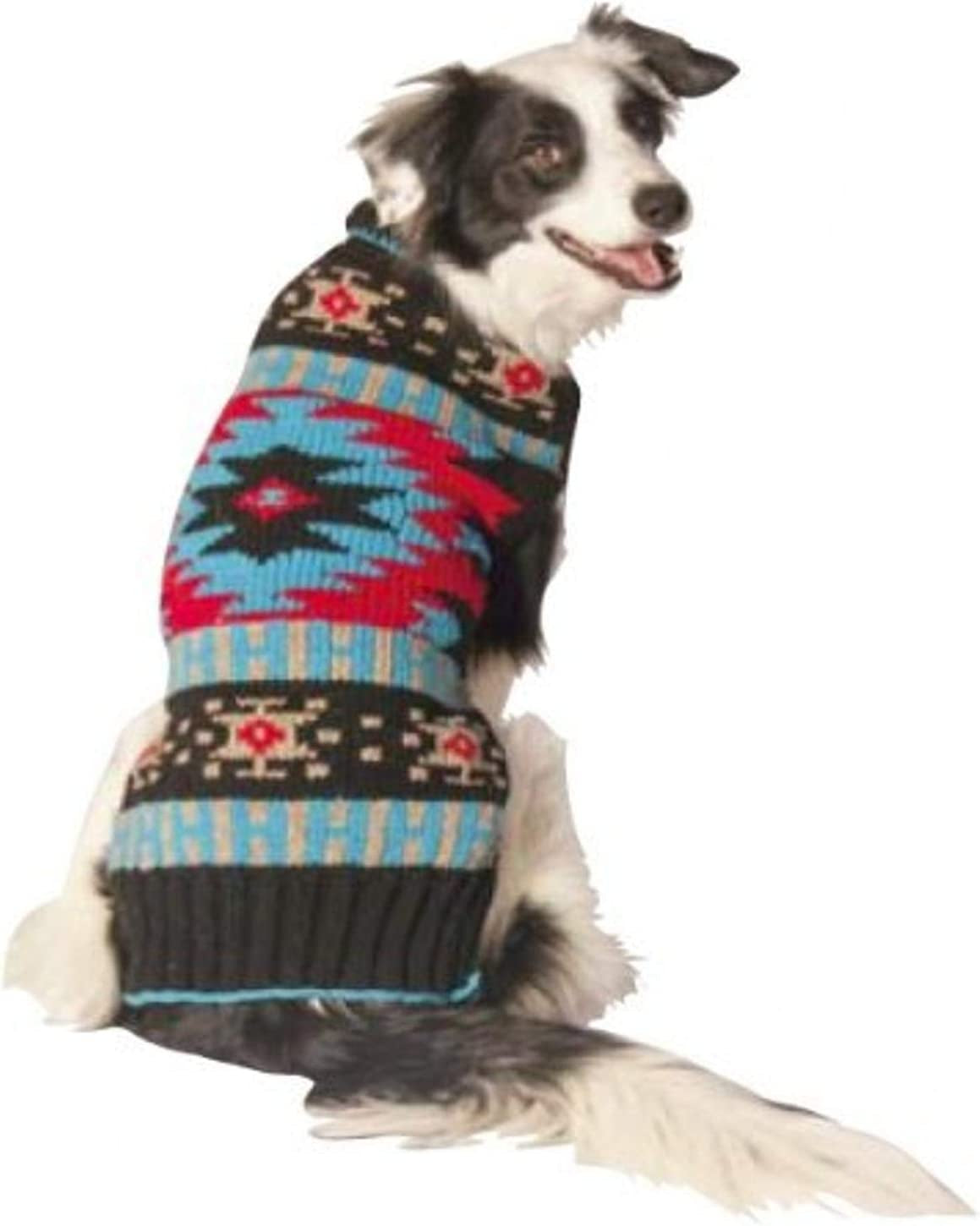 Chilly Dog Black Southwest Dog Sweater, Large (200577) Animals & Pet Supplies > Pet Supplies > Dog Supplies > Dog Apparel Chilly Dog   