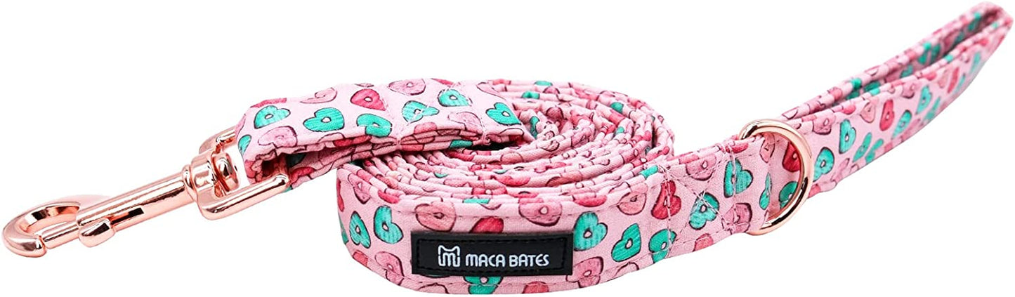 MACA Bates Valentine’S Day Dog Collar with Bow/Flower/Bow Tie, Sweet Heart Adjustable Collar for Small Medium Large Dog with Metal Buckle Animals & Pet Supplies > Pet Supplies > Dog Supplies > Dog Apparel M MACA BATES   