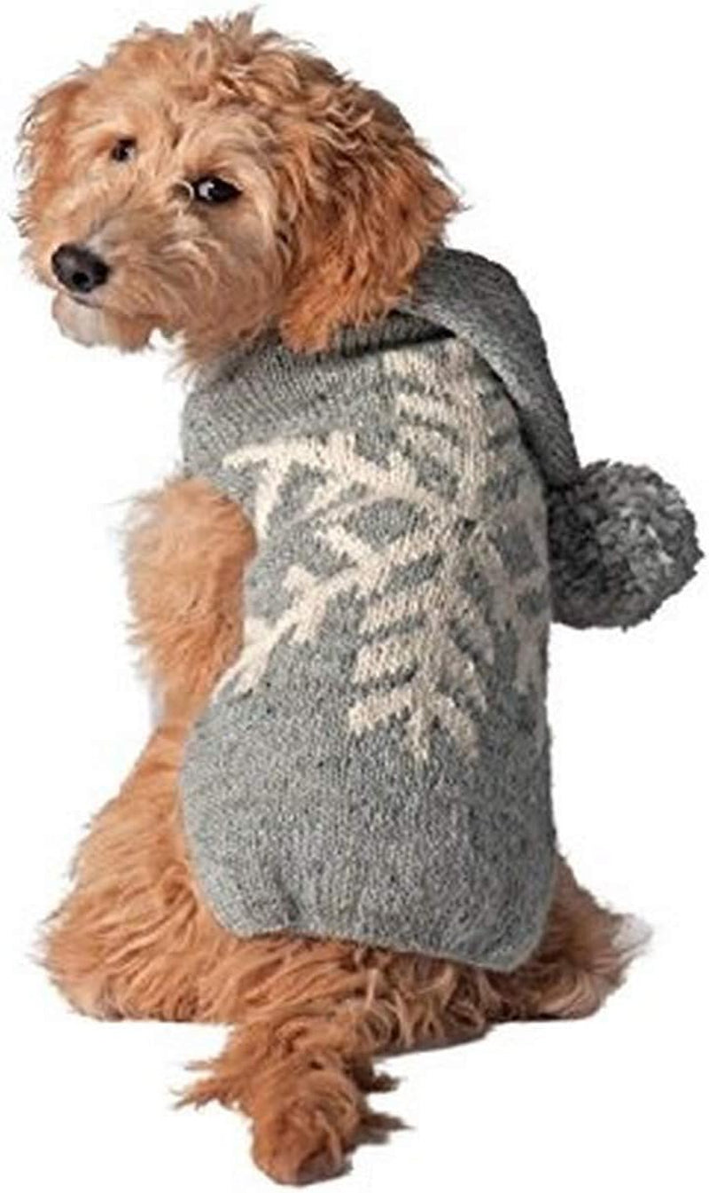 Chilly Dog Alpaca Snowflake Sweater for Dogs, Medium, Grey (2004114) Animals & Pet Supplies > Pet Supplies > Dog Supplies > Dog Apparel Chilly Dog Grey Large 