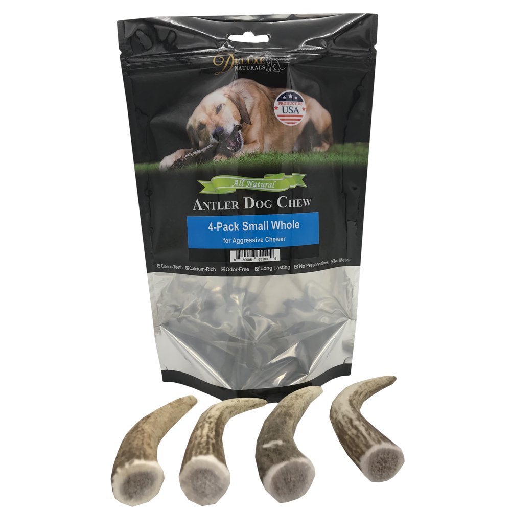 Deluxe Naturals Elk Antler Dog Chew 6-Pack, Medium Split Antlers Animals & Pet Supplies > Pet Supplies > Dog Supplies > Dog Toys Deluxe Naturals Whole S 4