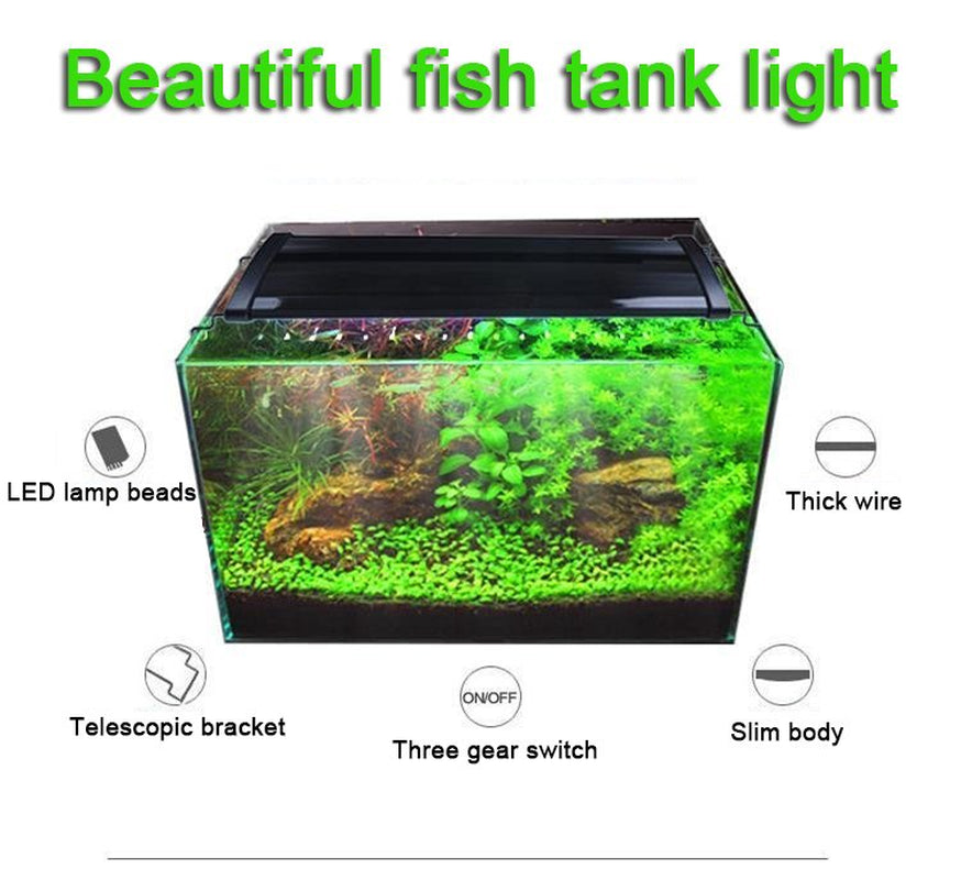 Motor Genic 12"-48" LED Light Aquarium Fish Tank 0.5W Full Spectrum Plant Marine Animals & Pet Supplies > Pet Supplies > Fish Supplies > Aquarium Lighting Motor Genic   