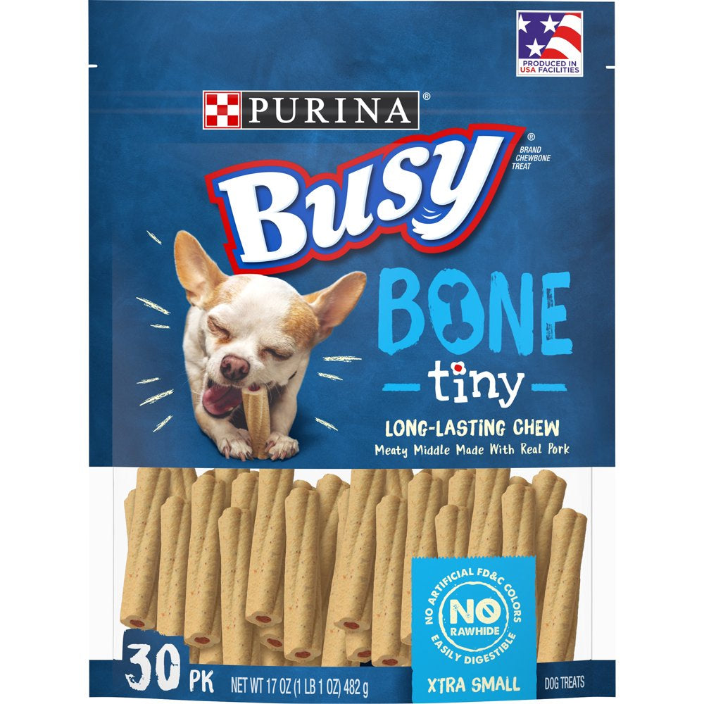 Purina Busy Toy Breed Dog Bones, Tiny, 30 Ct. Pouch Animals & Pet Supplies > Pet Supplies > Dog Supplies > Dog Treats Nestlé Purina PetCare Company   