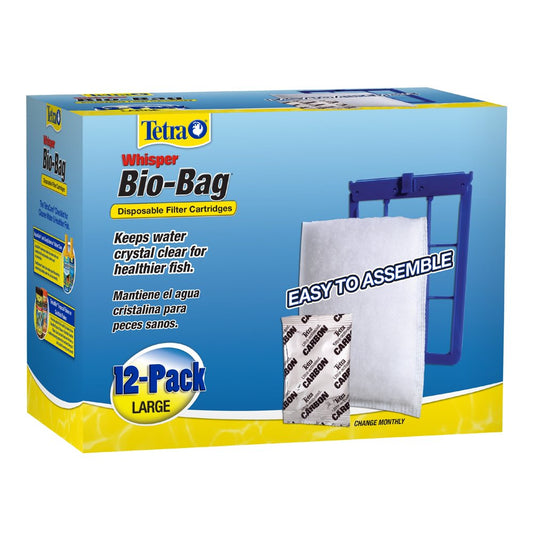 Tetra Whisper Bio-Bag Disposable Filter Cartridges 12 Count, Large Animals & Pet Supplies > Pet Supplies > Fish Supplies > Aquarium Filters Spectrum Brands   