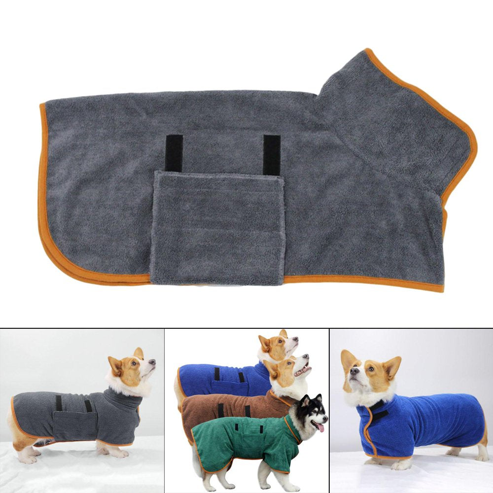 Dog Bathrobe Towel Absorbent Microfiber Adjustable Fast Drying Coat Pet Robe 4.6 Out of 5 Stars 113 , Animals & Pet Supplies > Pet Supplies > Dog Supplies > Dog Kennels & Runs Magideal   