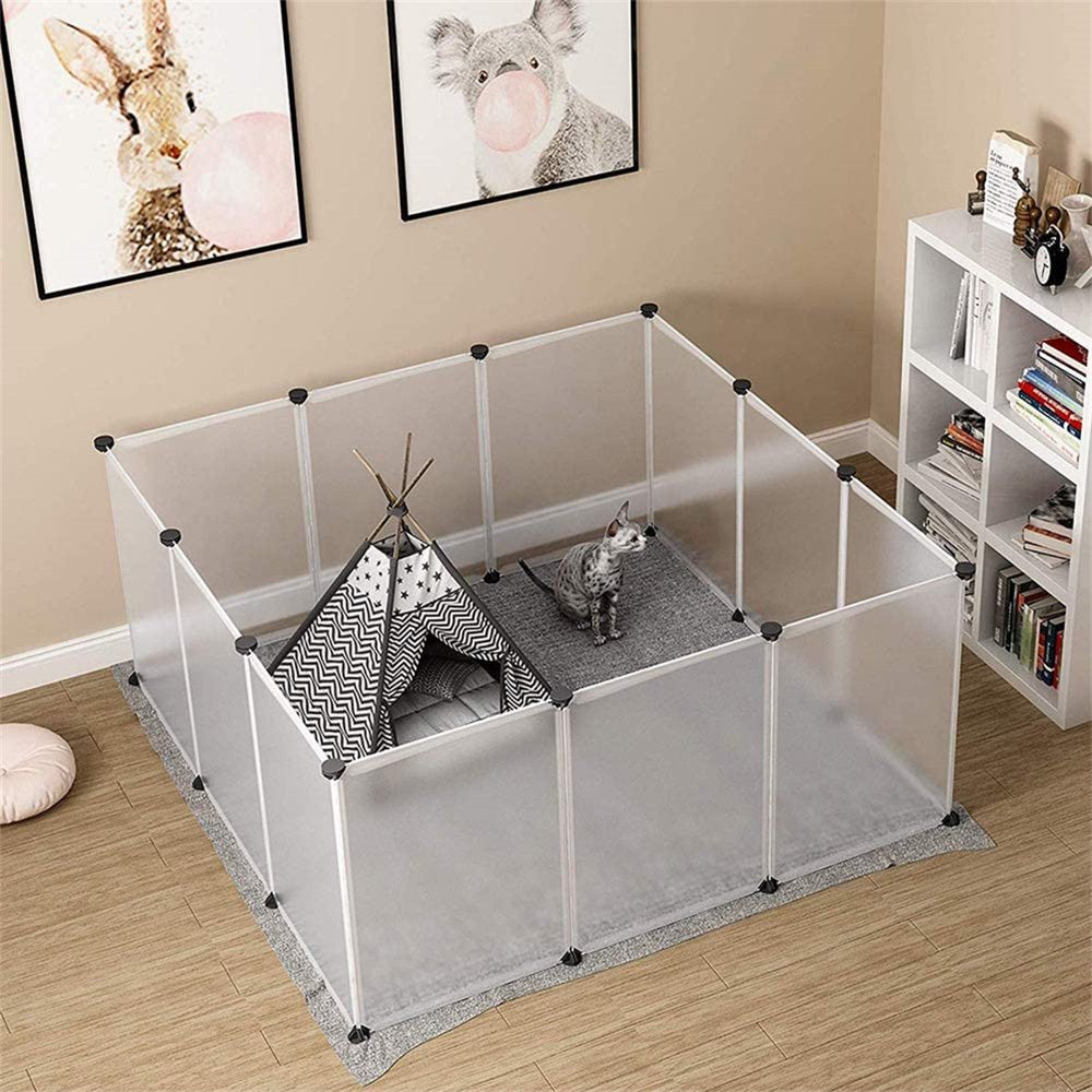 Casewin Pet Playpen, Portable Large Plastic Yard Fence Small Animals, Puppy Kennel Crate Fence Tent, 28 X 50 Inches Animals & Pet Supplies > Pet Supplies > Dog Supplies > Dog Kennels & Runs Casewin   