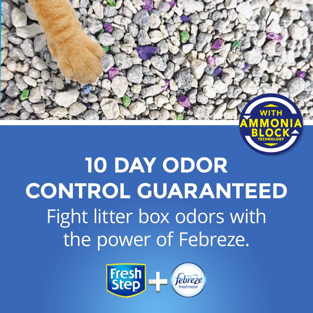 Fresh Step Clean Paws Multi-Cat Scented Litter with the Power of Febreze, Clumping Cat Litter, 18 Lbs Animals & Pet Supplies > Pet Supplies > Cat Supplies > Cat Litter The Clorox Company   