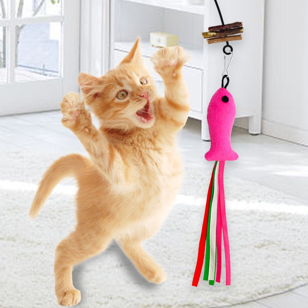 Lepawit Cat Wand Teaser Toy with Feather Replacements Interactive Cat Toys for Indoor Cats & Kitten Animals & Pet Supplies > Pet Supplies > Cat Supplies > Cat Toys Lepawit   