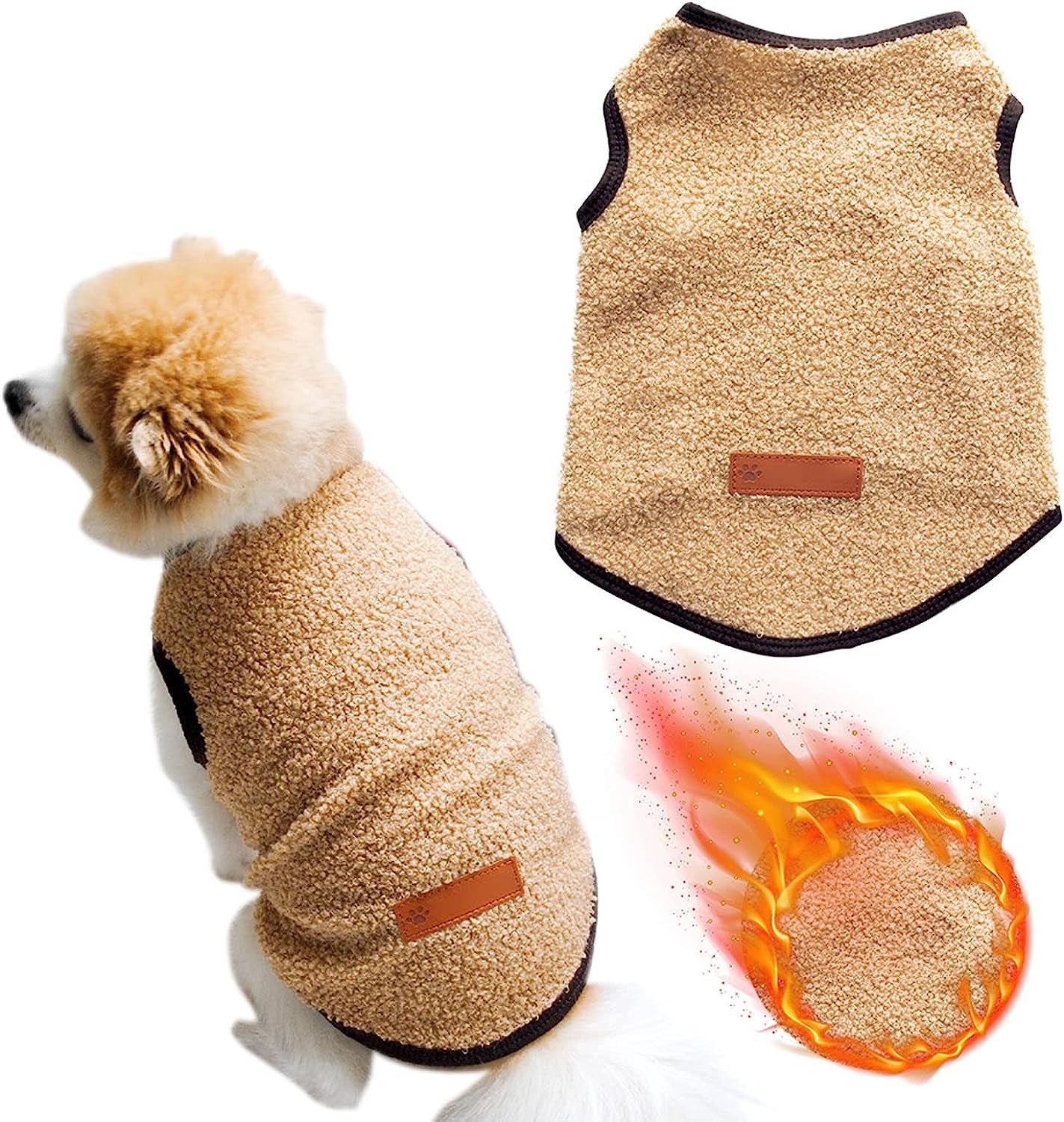 Pet Clothes for Cats for a Girl Dog Winter Coat Jacket for Small Medium Dogs Thicken Dog Coat Puppy Clothes for Cold Weather Animals & Pet Supplies > Pet Supplies > Dog Supplies > Dog Apparel HonpraD   