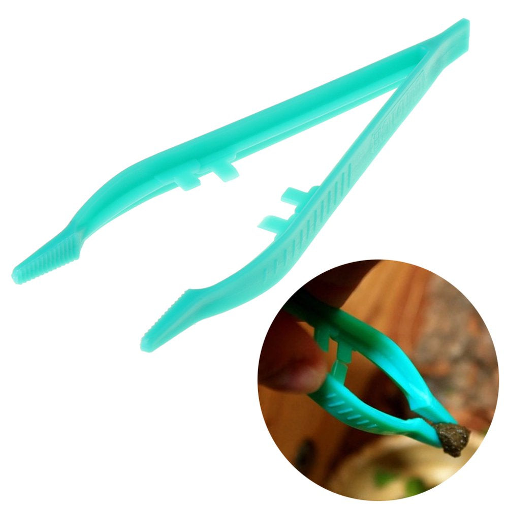 BYDOT Plastic Reptile Feeding Tweezers Long Handle Feeder Tools for Amphibians Reptiles Snakes Lizard Gecko Spider Bird Animals & Pet Supplies > Pet Supplies > Reptile & Amphibian Supplies > Reptile & Amphibian Food BYDOT   