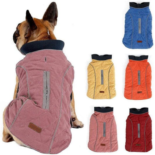 Dog Cold Weather Vest Waterproof Windproof Reversible Dog Apparel Winter Coat Warm Dog Outfits for Small Dogs Animals & Pet Supplies > Pet Supplies > Dog Supplies > Dog Apparel Avail L Pink 