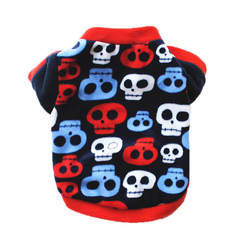 Print Dog Cats Clothes for Small Dogs Warm Winter Pet Dog Clothing Coat Shirt Pet Christmas Costume Soft Chihuahua Clothes Animals & Pet Supplies > Pet Supplies > Dog Supplies > Dog Apparel Vicooda   