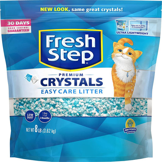 Fresh Step Crystals, Premium Cat Litter, Scented, 16 Pounds (2 Pack of 8 Lb Bags) Animals & Pet Supplies > Pet Supplies > Cat Supplies > Cat Litter Fresh Step   