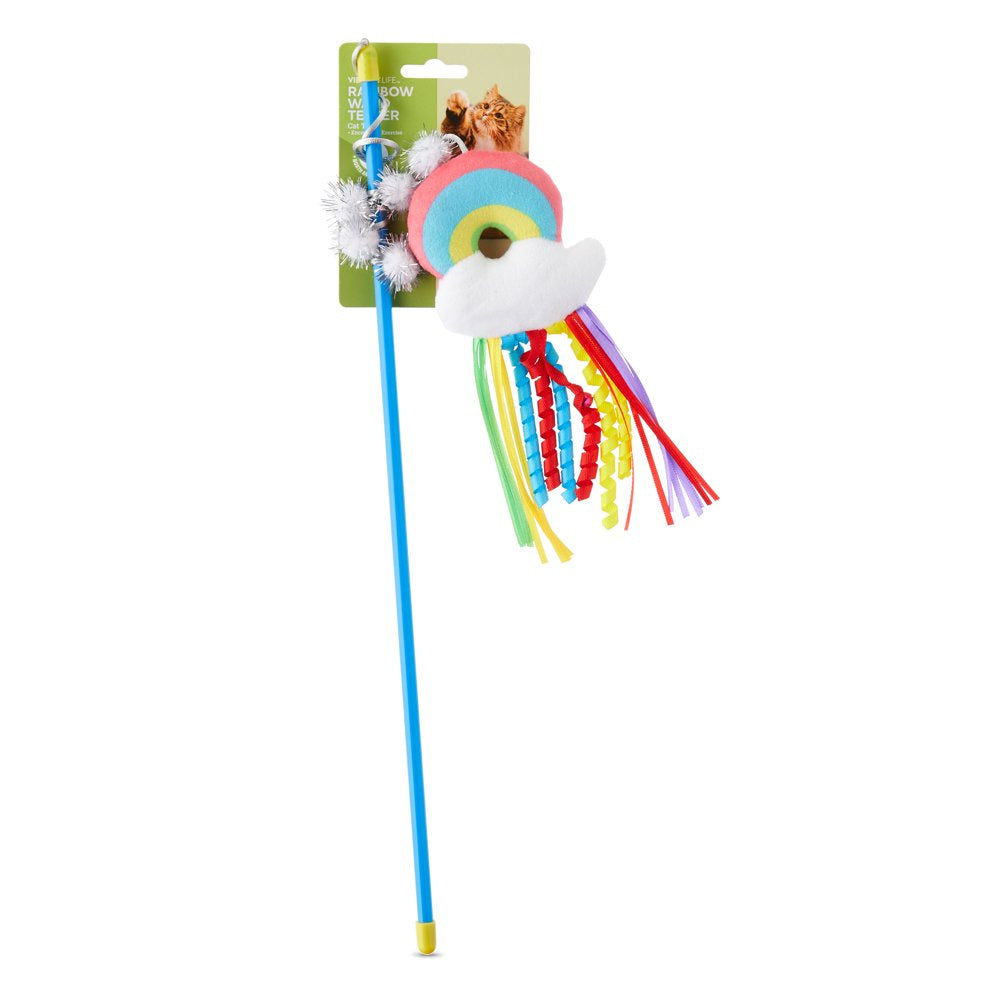 Vibrant Life Cat Toy - Rainbow Wand Teaser with Catnip Animals & Pet Supplies > Pet Supplies > Cat Supplies > Cat Toys Vibrant Life   