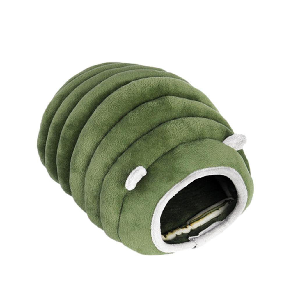 Erty Hamster Bed Mini Soft Warm Hamster House Warm Sleeping Nest Bed for Syrian Hamster Gerbil Mouse Sugar Glider Squirrel Adorable Animals & Pet Supplies > Pet Supplies > Small Animal Supplies > Small Animal Habitats & Cages ERTY Green  