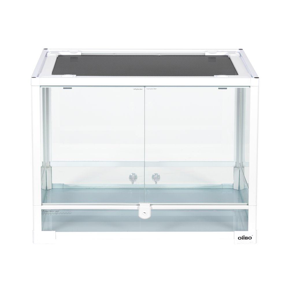 Oiibo Reptile Glass Terrarium, Swing Doors with Screen Ventilation Reptile Terrarium 24" X 18" X 18" (34 Gallon) Animals & Pet Supplies > Pet Supplies > Reptile & Amphibian Supplies > Reptile & Amphibian Substrates OiiBO   