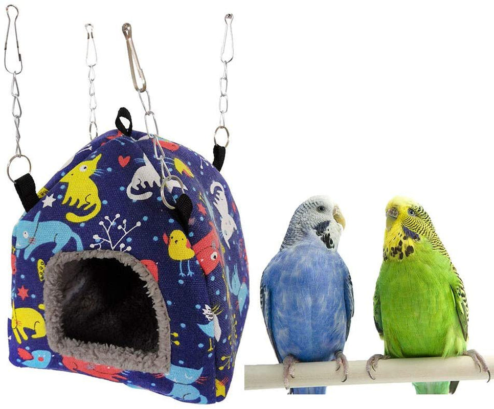 SAYTAY Bird Nest House Bed Toy for Pet Parrot Budgie Parakeet Cockatiel Conure Cockatoo African Grey Lovebird Finch Canary Hamster Rat Gerbil Chinchilla Ferret Squirrel Cage