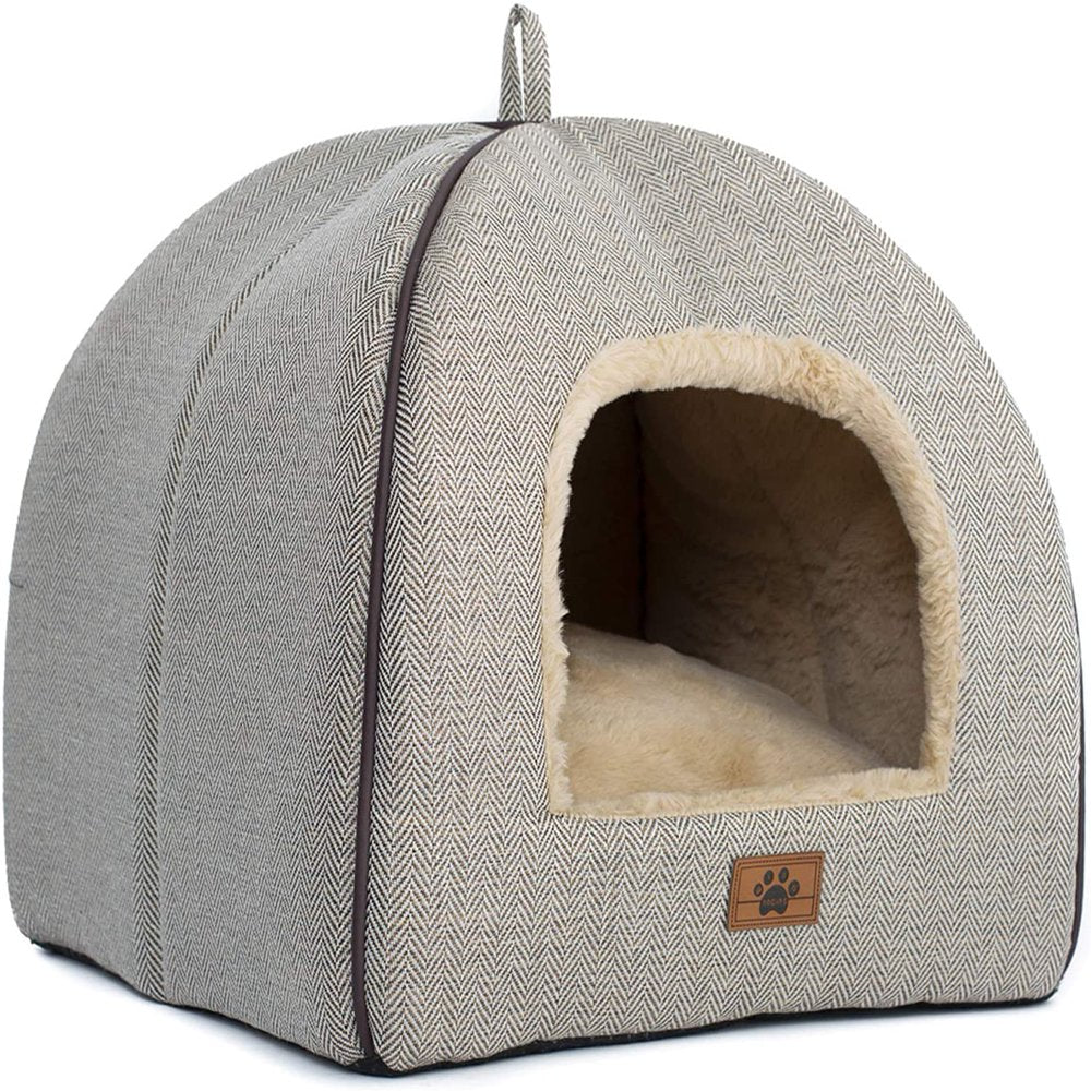 Cat Bed for Indoor Cats - Cat Cave Bed Cat House Cat Tent with Removable Washable Cushioned Pillow Animals & Pet Supplies > Pet Supplies > Cat Supplies > Cat Beds WINDRACING   