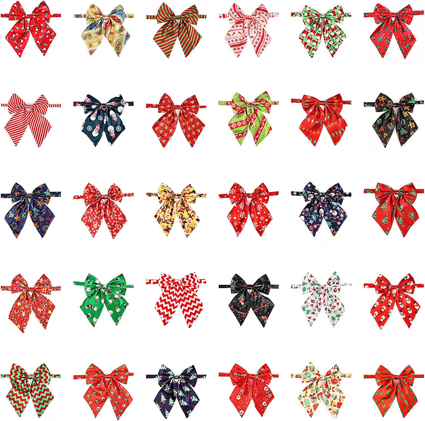 Dog Neck Bows, Segarty 30PCS Adjustable Pet Bowties Collar for Medium Large Dogs, Dog Bowknot Bow Neck Ties Costumes Grooming Accessories Neck Bows for Christmas Birthday Holiday Festival Party Animals & Pet Supplies > Pet Supplies > Dog Supplies > Dog Apparel Segarty Lovely time  