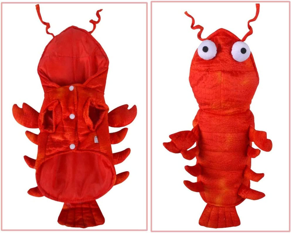 Coppthinktu Lobster Dog Costume - Halloween Lobster Costume for Dogs Animals & Pet Supplies > Pet Supplies > Dog Supplies > Dog Apparel Coppthinktu   