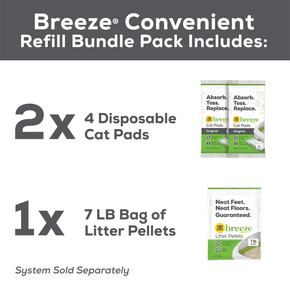 Purina Tidy Cats Breeze Litter System Cat Refill Bundle, 7.91 Lb. Box Animals & Pet Supplies > Pet Supplies > Cat Supplies > Cat Litter Nestlé Purina PetCare Company   