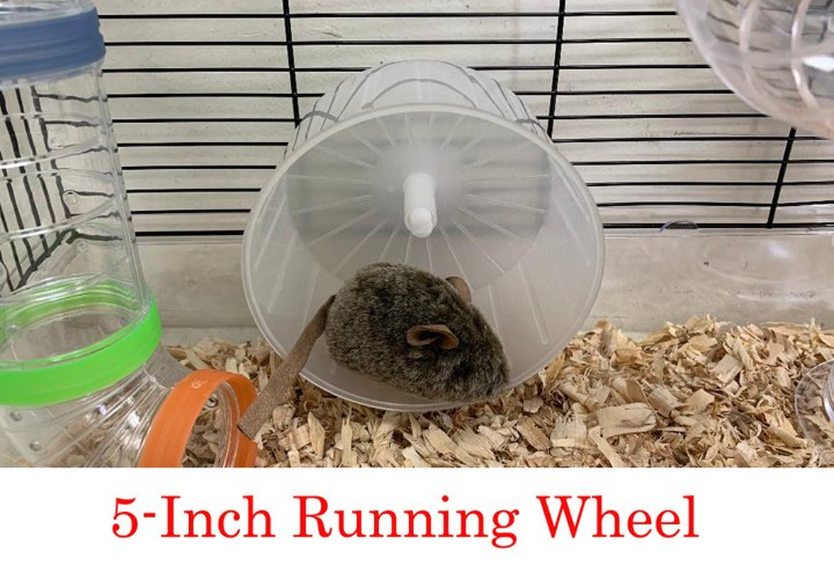 Mcage Large 5-Story Acrylic Clear Hamster Palace with Top Story Play Zone Mouse Habitat Home Small Animal Critter Cage Set of Accessories Crossover Tube Tunnel Rodent Gerbil Mice Animals & Pet Supplies > Pet Supplies > Small Animal Supplies > Small Animal Habitats & Cages Mcage   