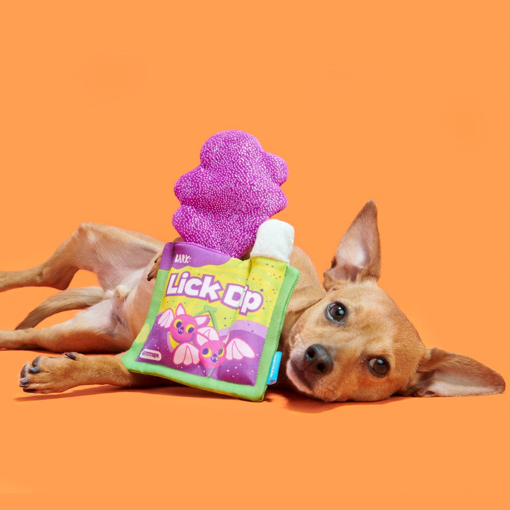 BARK Lickdip Halloween Candy Dog Toy, Made with Crazy Crinkle + a Squeaker Animals & Pet Supplies > Pet Supplies > Dog Supplies > Dog Toys BARK   