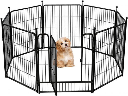 AFANQI round Top Design Black Dog Playpen, 27" X 32" Dog Fence, Exercise Pen for Large/Medium/Small Dogs and Cats, Pet Puppy Playpen for RV, Camping, Yard Animals & Pet Supplies > Pet Supplies > Dog Supplies > Dog Kennels & Runs AFANQI   