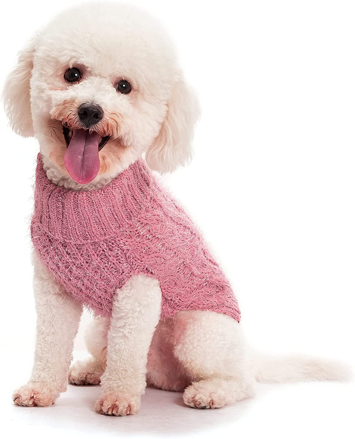 PUPTECK Dog Sweaters for Small Dogs - Turtleneck Knitted Winter Dog Clothes Soft Warm for Puppy Animals & Pet Supplies > Pet Supplies > Dog Supplies > Dog Apparel PUPTECK   