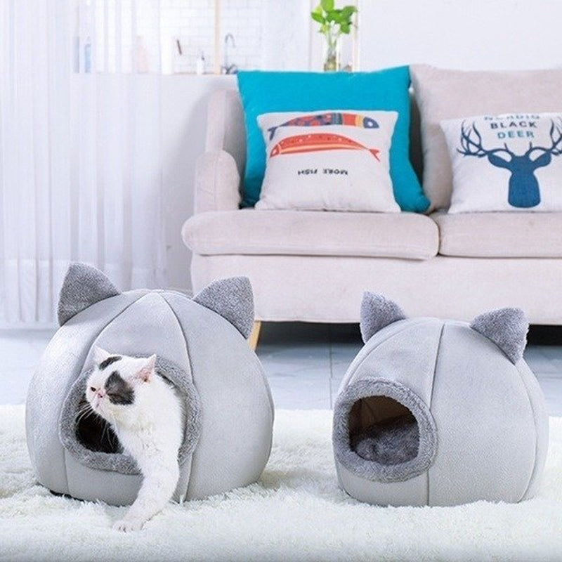 Harupink Pet Dog Cat Calming Plush Bed Warm Soft Cute Nest Comfortable Sleeping Pet Rope Toys Animals & Pet Supplies > Pet Supplies > Cat Supplies > Cat Beds Harupink   