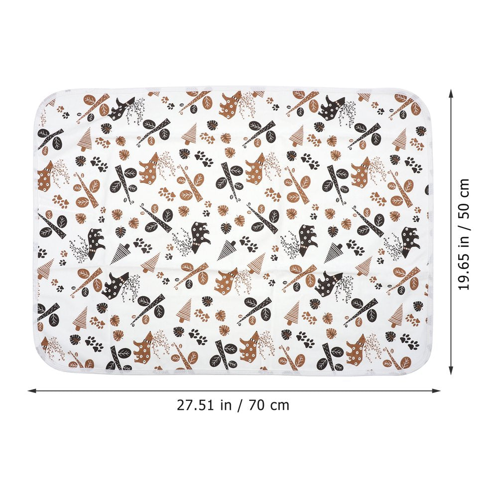 HEMOTON Diaper Changing Pad Liners Washable Baby Changing Cushion Reusable Sleeping Mat Animals & Pet Supplies > Pet Supplies > Dog Supplies > Dog Diaper Pads & Liners HEMOTON   