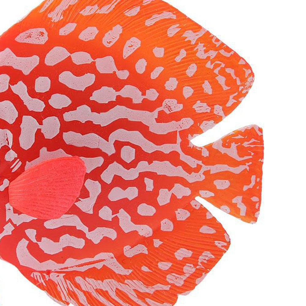 Visland Silicone Aquarium Artificial Floating Glowing Fish Set Decor Ornament for Fish Tank