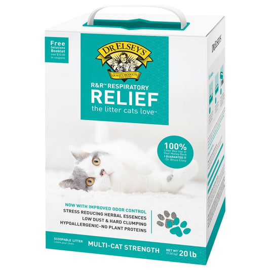 Dr. Elsey'S Precious Cat Respiratory Relief Clumping Clay Cat Litter, 20Lb Box Animals & Pet Supplies > Pet Supplies > Cat Supplies > Cat Litter Precious Cat   
