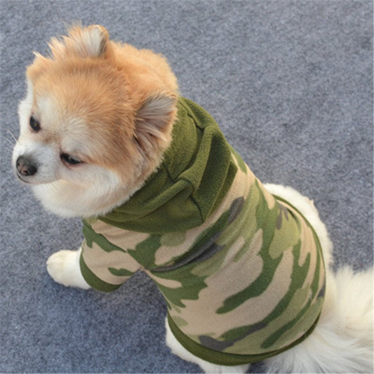 Dog Pet Clothes Hoodie Warm Sweater Puppy Coat Apparel Animals & Pet Supplies > Pet Supplies > Dog Supplies > Dog Apparel Duobla S Camouflage 