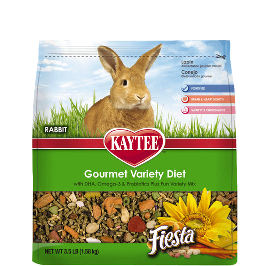 Kaytee® Fiesta® Gourmet Variety Diet Rabbit Food 3.5 Lbs Animals & Pet Supplies > Pet Supplies > Small Animal Supplies > Small Animal Food Central - Kaytee Products   