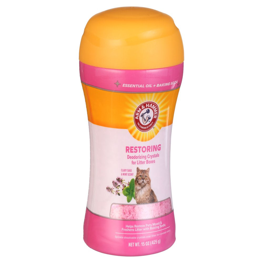 Arm & Hammer Deodorizing Cat Litter Crystals for Litter Boxes, Clary Sage & Mint Scent15 Oz Animals & Pet Supplies > Pet Supplies > Cat Supplies > Cat Litter Fetch For Pets   