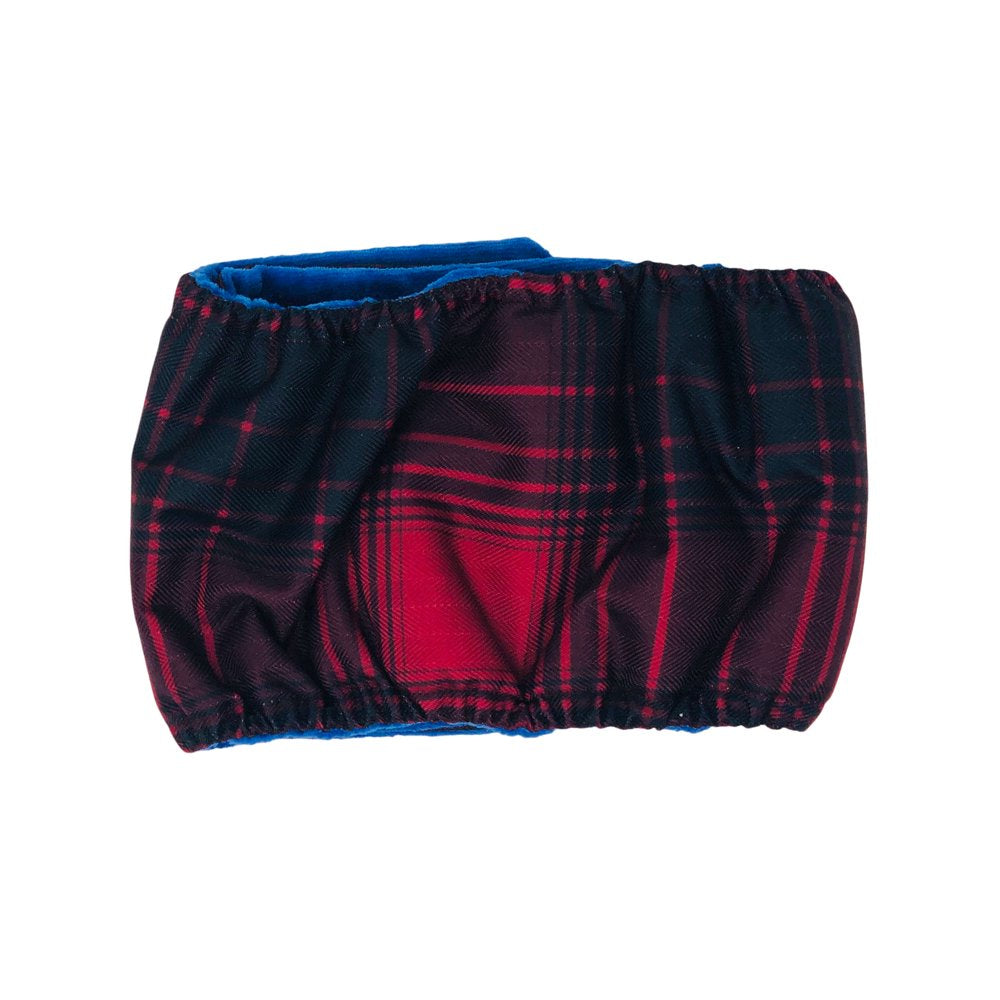 Barkertime Red Plaid Premium Waterproof Washable Dog Belly Band Male Wrap - Made in USA Animals & Pet Supplies > Pet Supplies > Dog Supplies > Dog Diaper Pads & Liners Barkertime   