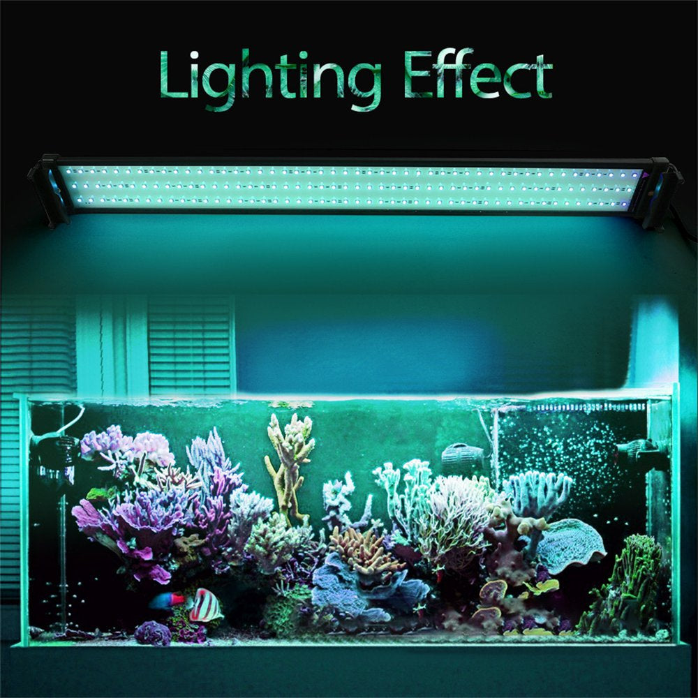 KINGBEST Aquarium Hood Lighting Color Changing Remote Controlled Dimmable LED Light for Aquarium/Fish Tank (45"--54") Animals & Pet Supplies > Pet Supplies > Fish Supplies > Aquarium Lighting KINGBEST   