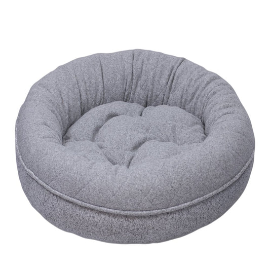 Arlee Donut Lounger and Cuddler Style Pet Bed for Dogs and Cats Animals & Pet Supplies > Pet Supplies > Cat Supplies > Cat Beds Arlee Home Fashions 30 x 30 Gray 