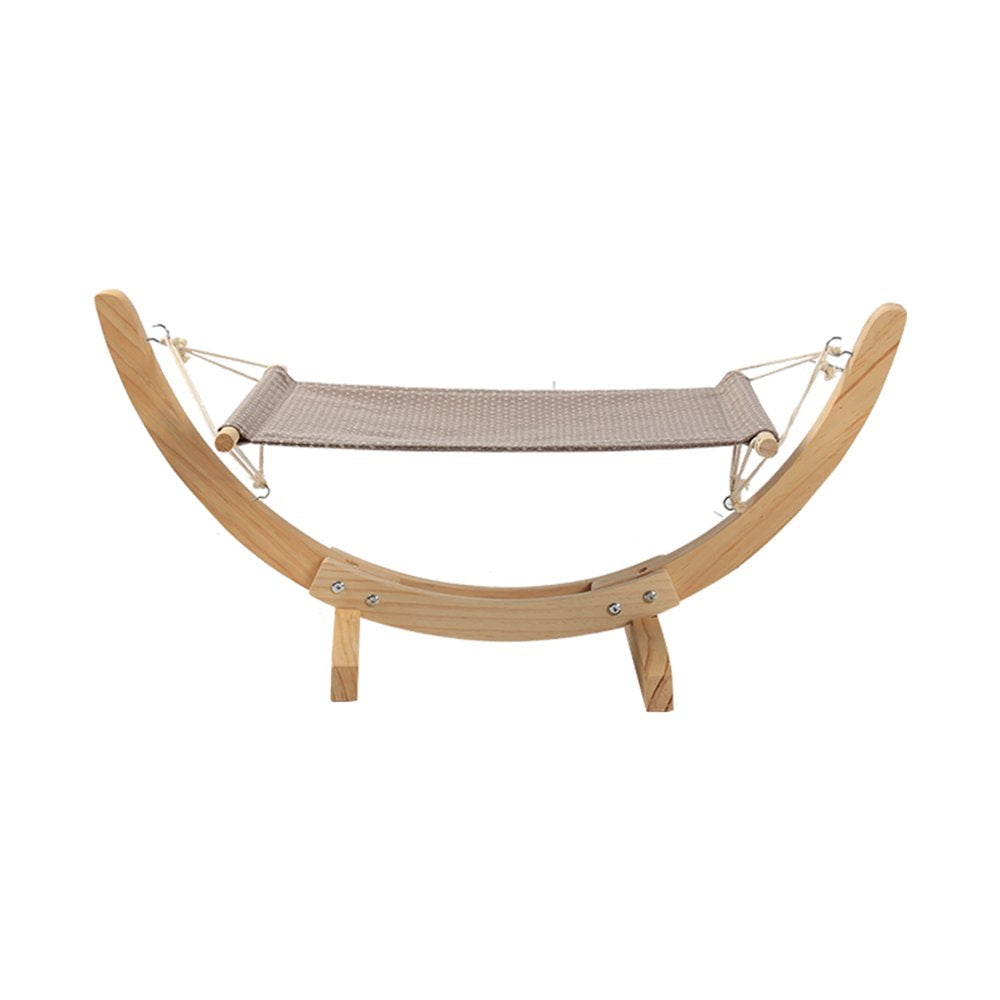 KARMAS PRODUCT Cat Hammock Bed Pet Hanging Bed with Solid Wood Stand Heavy Duty Pet Perch for Kitty Sleeping and Playing Animals & Pet Supplies > Pet Supplies > Cat Supplies > Cat Beds KARMAS PRODUCT   