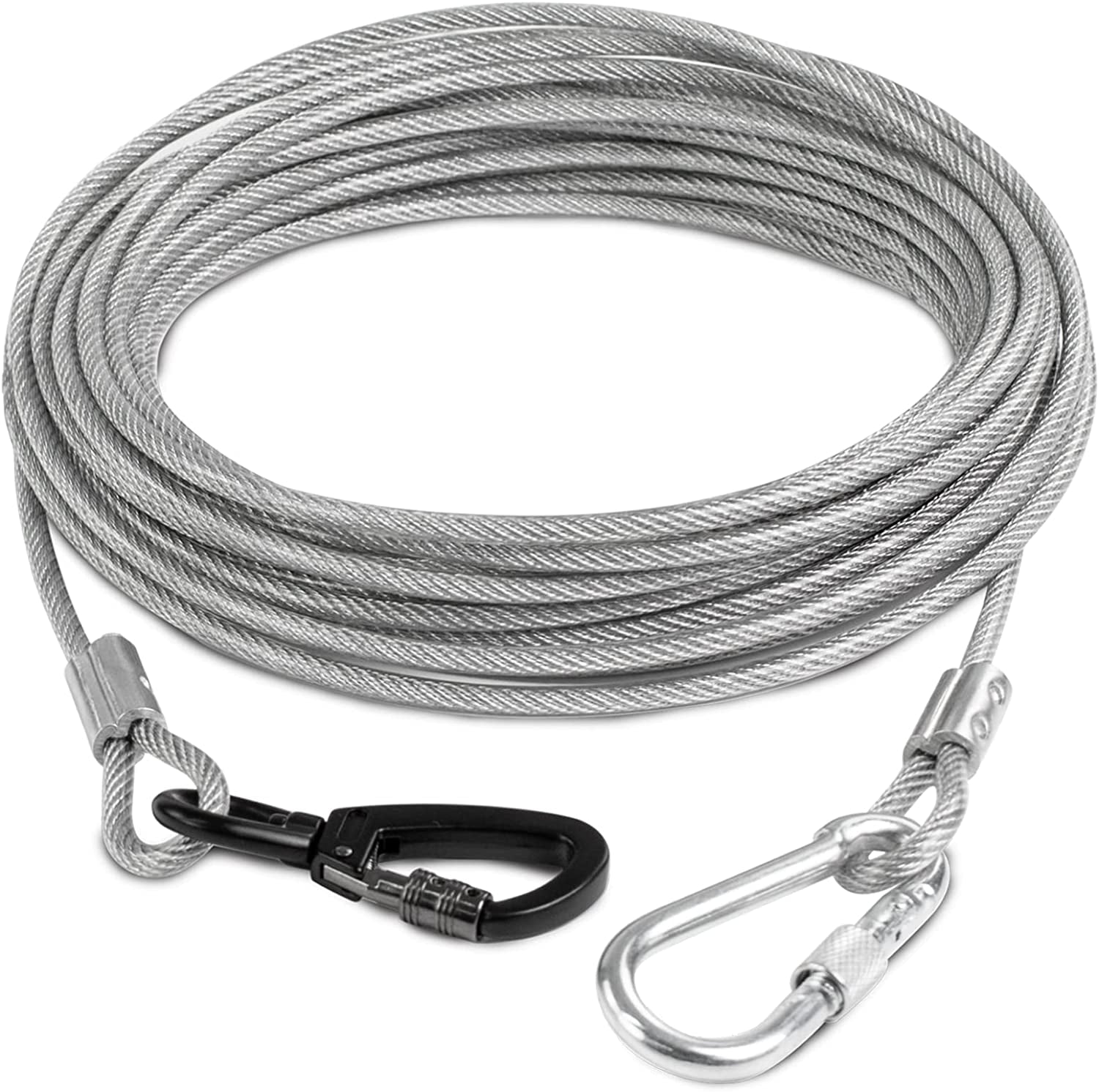 SICZON Dog Tie Out Cable for Pooches Runner up to 250 Lbs, 10FT