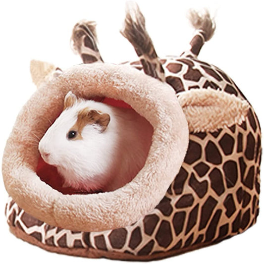 Guinea Pig Bed Cuddle Cave Warm Fleece Cozy House Bedding Sleeping Cushion Cage Nest for Small Animal Squirrel Chinchilla Rabbit Hedgehog Cage Accessories Animals & Pet Supplies > Pet Supplies > Small Animal Supplies > Small Animal Bedding Gisneze   