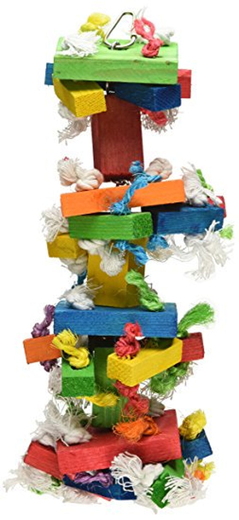 Caitec Featherland Paradise Med Knots N Blocks Bird Toy Pet, 5" X 13" Animals & Pet Supplies > Pet Supplies > Bird Supplies > Bird Toys Supplier Generic   