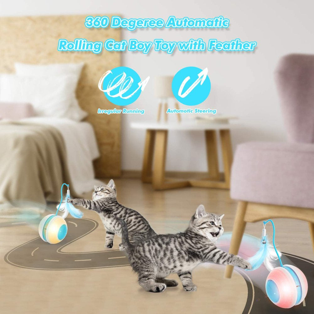 UWANTME Interactive Cat Toys Balls, USB Charging, Automatic 360° Rolling Kitten Toys for Indoor Animals & Pet Supplies > Pet Supplies > Cat Supplies > Cat Toys UWANTME   