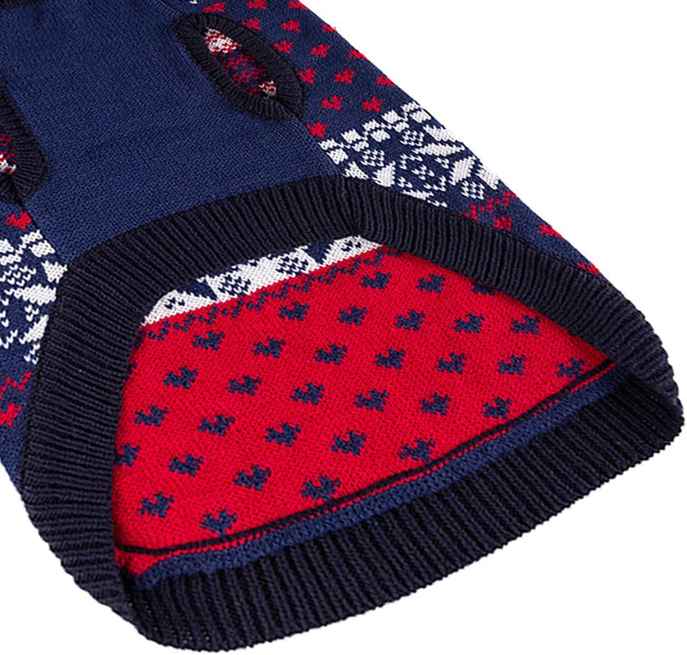 Knitwear Dog Sweaters Winter Clothes - Christmas Dog Sweater Xmas Clothes Warm Coats Classic Pattern Animals & Pet Supplies > Pet Supplies > Dog Supplies > Dog Apparel SAILE   