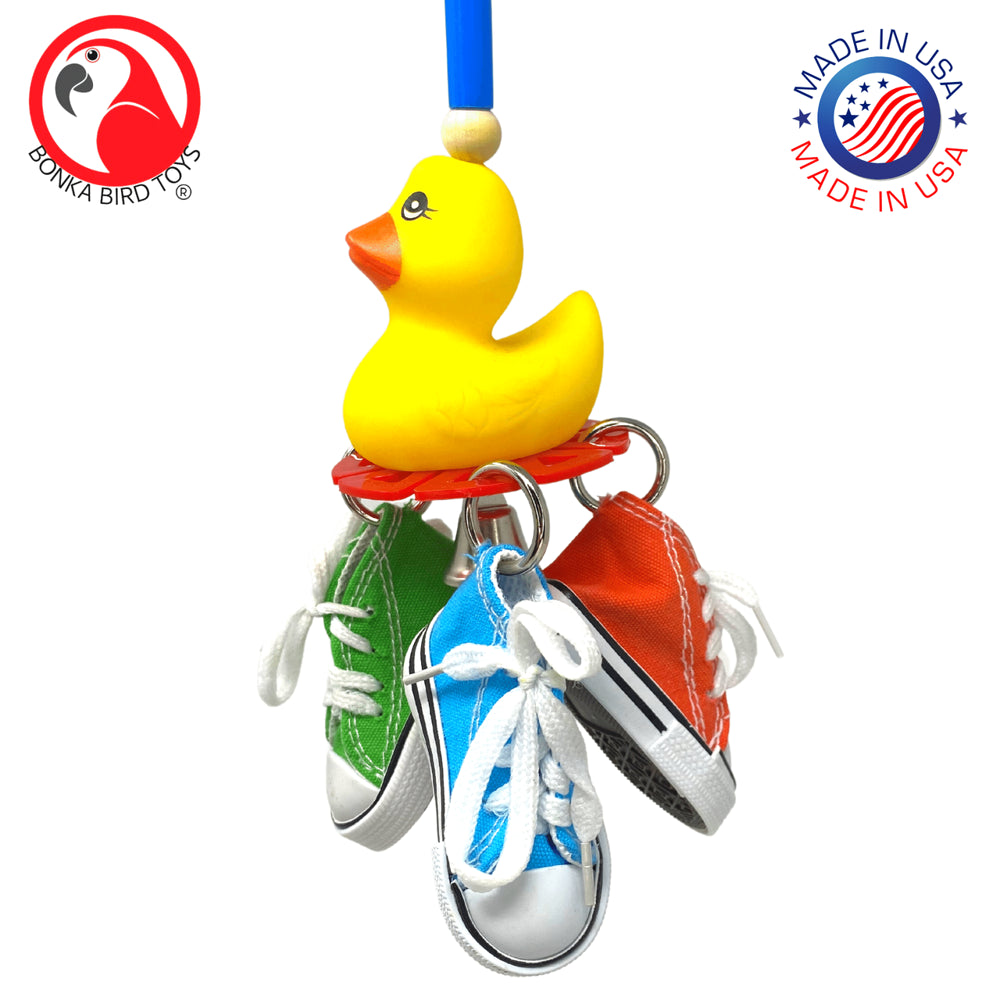 Bonka Bird Toys 3804 Sneaker Duck Small Medium Bird Toy Animals & Pet Supplies > Pet Supplies > Bird Supplies > Bird Toys Bonka Bird Toys   