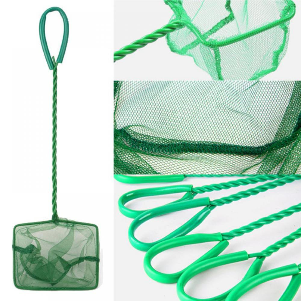 Kernelly Aquarium Fish Net Fine Quick Catch Mesh Nylon Fishing Catch Nets with Plastic Handle - Green (4In, 6In,8In, 10In) Animals & Pet Supplies > Pet Supplies > Fish Supplies > Aquarium Fish Nets Kernelly   